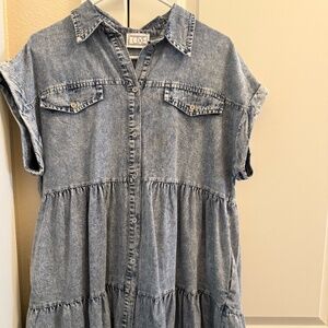 Luxe Blue Jean Dress